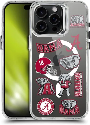 Miniatura 305 de Head Case Designs Funda de gel suave con licencia oficial de la Universidad de Alabama UA Collage compatible con Apple iPhone 13 Pro Max