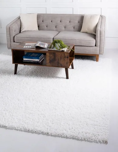 Miniatura 27 de Unique Loom Davos Shag Collection - Alfombra de área, color liso (4 pies 1 pulgada x 6 pies 1 pulgada, rectangular, color pimienta)
