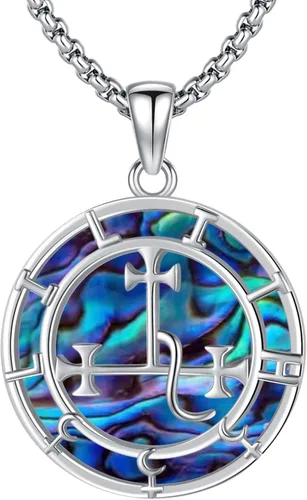 Miniatura 23 de Joyería Mágica para Mujeres y Hombres Nudo de Bruja Plata 925 Original Collar de Nudo de Bruja Tetragrammaton Hecate Collar Lilith Collar Pentagrama