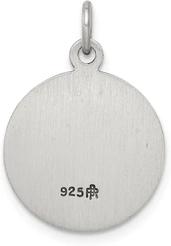 Miniatura 3 de Medalla redonda de plata de ley San Peregrino, Plata esterlina, No es una piedra preciosa