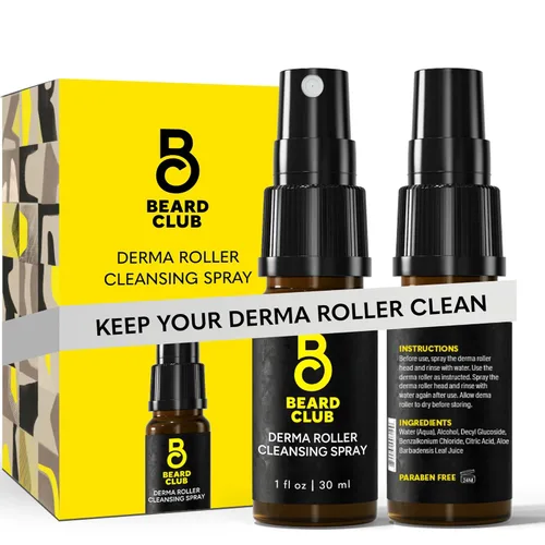 Miniatura 11 de The Beard Club Derma Roller Spray limpiador - Limpia y prolonga la vida útil del rodillo Derma - 0.5 onzas