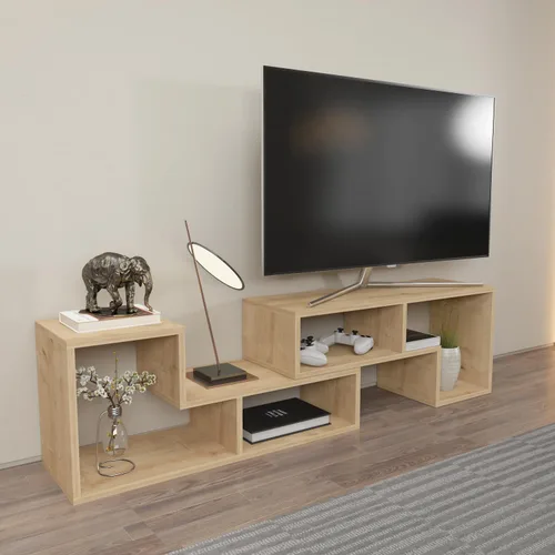 Miniatura 6 de Decorotika Cubicco - Soporte modular para TV (2 piezas) con estantes abiertos