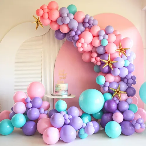 Miniatura 6 de Kit de arco de globos de graduación azul y dorado 2026, decoraciones de graduación 2026, globos dorados del número 2026 con explosión de estrella
