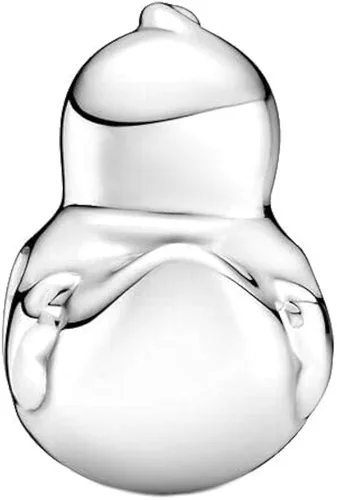 Miniatura 2 de Bellestory Abalorio de plata de ley 925 con diseño de pato de goma pulida para pulsera europea