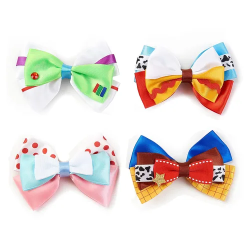 Miniatura 4 de Pinzas para el pelo de 4 pulgadas para niñas pequeñas, 4 piezas, juguete de dibujos animados, accesorios para el cabello, decoraciones de fiesta