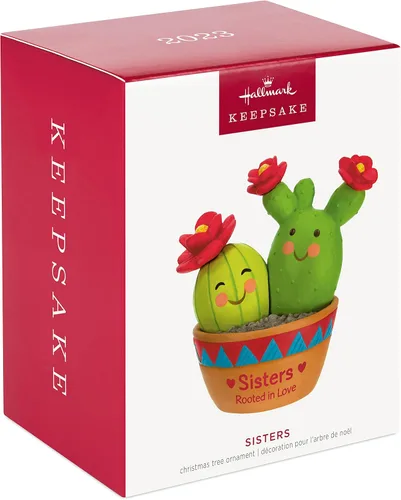 Miniatura 3 de Adorno de Navidad colgante Hallmark Keepsake 2023, arraigado en amor, regalo de cactus para hermana