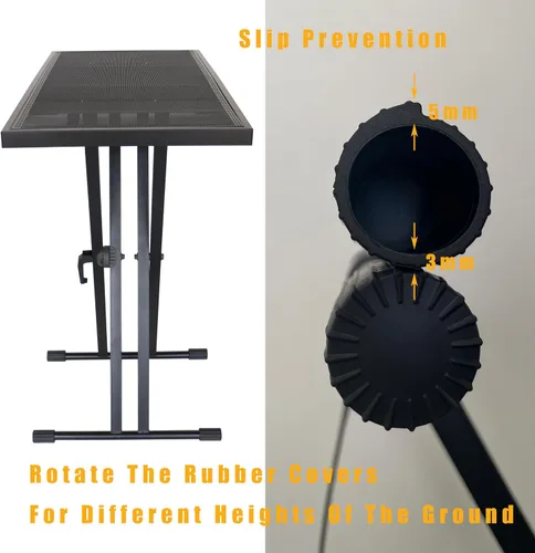 Miniatura 4 de Soporte de mesa portátil para DJ, soporte de controlador de DJ, escritorio de DJ, cabina de DJ, soporte de DJ de altura ajustable
