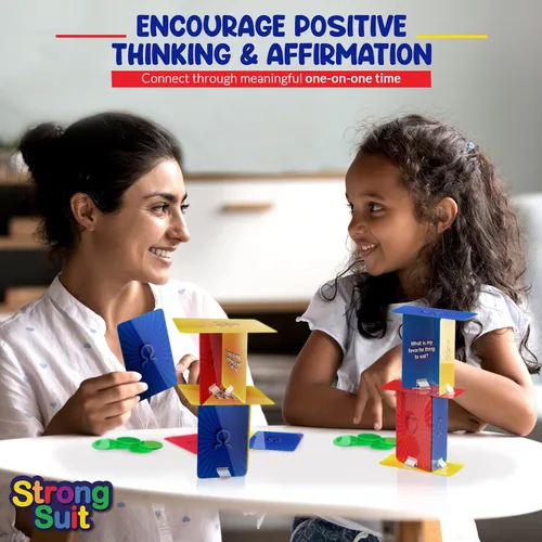 Miniatura 3 de Juegos socioemocionales para adolescentes y niños mayores de 6 años Juego de terapia de torre de autoestima StrongSuit para consejeros, terapeutas