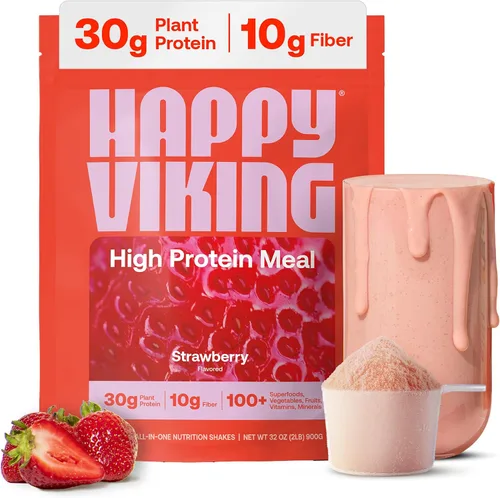 Miniatura 12 de Happy Viking Proteína en Polvo de Chocolate + Súper Alimentos, Creado por Venus Williams, 30G de Proteína, Bajo en Carbohidratos, Cetogénico