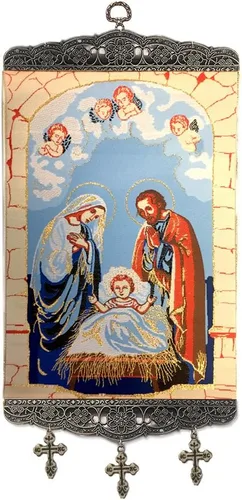 Miniatura 17 de Religious Gifts Tapiz con diseño de Virgen María y Nuestra Señora del Monte Carmelo de 18 pulgadas