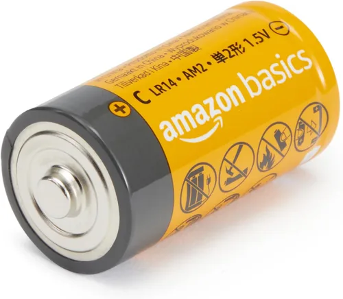 Miniatura 3 de Amazon Basics Paquete de 4 pilas alcalinas multiusos de celda C, 1.5 voltios, 5 años de vida útil