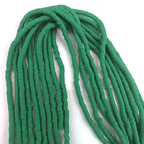 Miniatura 2 de 3500 piezas 6mm cuentas planas de arcilla coloridas para joyería hecha a mano de polímero DIY redonda para collar, pulsera, pendiente, colgante