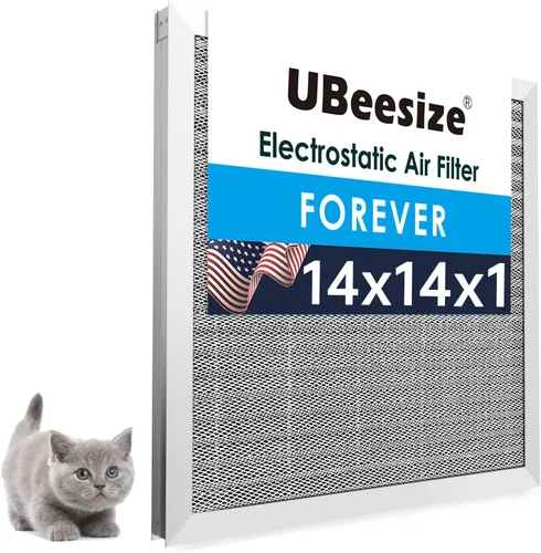 Miniatura 24 de UBeesize 20x25x1 Filtro de aire electrostático reutilizable para HVAC y aire acondicionado, filtro para estufa, MERV 8, lavable, dura toda la vida