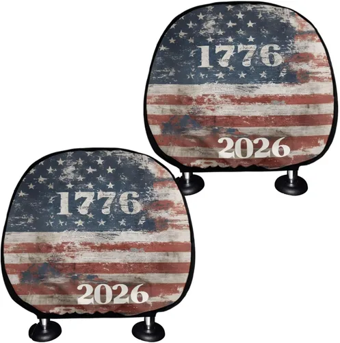 Miniatura 34 de Funda personalizada para reposacabezas de asiento de automóvil, regalos personalizables, transpirables, paquete de 2 fundas de cojín para asiento