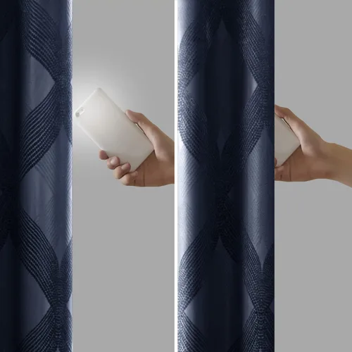 Miniatura 6 de Sun Smart Bentley - Cortinas opacas para ventana, jacquard de punto Ogee, decoración de sala de estar, aislamiento térmico, cortina de bloqueo