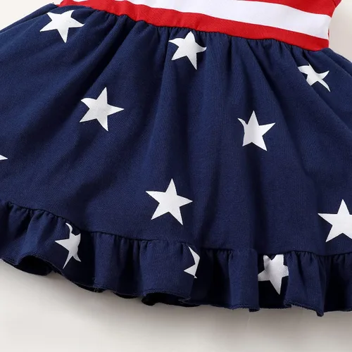Miniatura 6 de LYSMuch Toddler Baby Girls 4th of July Outfit Independence Day Dress Kids American Flag Clothes