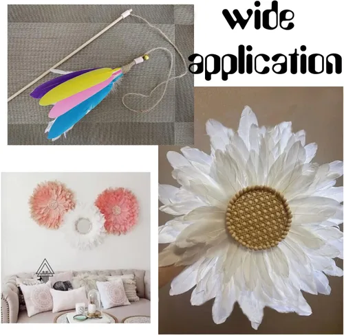 Miniatura 6 de TOAOB - 250 plumas de ganso coloridas para manualidades de 4 a 6 pulgadas, plumas a granel para disfraces, joyas, boda, hogar, fiesta, decoración