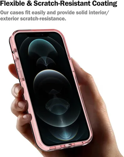 Miniatura 4 de ArtsEvo Diseño transparente a prueba de golpes para iPhone 13 Pro Max, protección certificada contra caídas de 6.6 pies, bordes elevados que