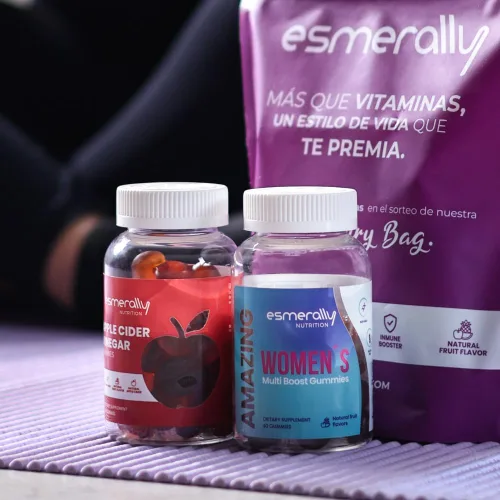 Miniatura 2 de Paquete de 6 multivitamínicos para mujer - Gomitas de vinagre de sidra de manzana - 360 gomitas multivitamínicas - Vitaminas para mujeres - Sabor a