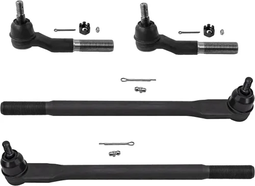 Miniatura 8 de Detroit Axle - 4 barras de acoplamiento delanteras para Kia Forte Koup 14-17, 14-18 Forte Forte5, 4 extremos de barra de acoplamiento exteriores e
