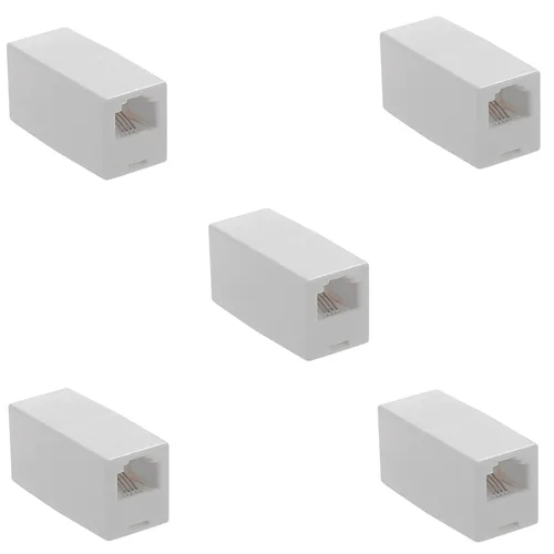 Miniatura 10 de LanSenSu Acoplador RJ11, acoplador recto en línea para teléfono, RJ11 6P4C, conector Keystone en línea hembra a hembra, adaptador de extensión