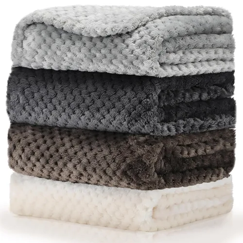 Miniatura 7 de Frienda Manta mullida para bebé, 4 piezas, manta mullida para niños y niñas, suave y cálida para bebés, recién nacidos, suministros de cama