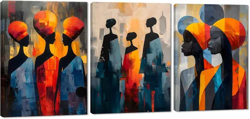 Miniatura 95 de MAMAGO Lienzo decorativo para pared, pintura de belleza dorada y negra, fotos de mujeres africanas, hermosos pósteres de mujer negra, impresiones