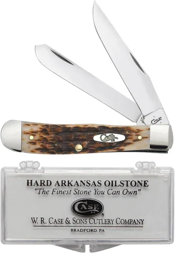 Miniatura 7 de Case XX WR Navaja de bolsillo Natural Smooth Bone Trapper W/Shield Artículo #1445 - (6254 SS) - Longitud cerrada: 4 1/8 pulgadas