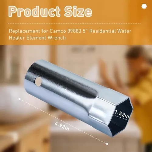 Miniatura 2 de 09883 - Llave de repuesto para calentador de agua para Camco de 5 pulgadas, rosca residencial, multiunidad