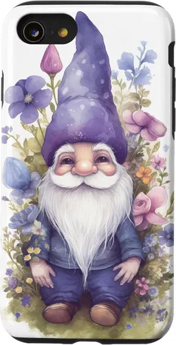 Miniatura 18 de Funda para iPhone 12/12 Pro Cute Purple Aesthetic Anemones Flower Pattern Lavender Gnomo