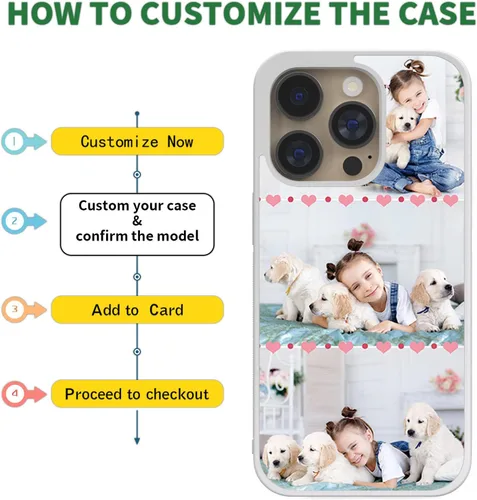 Miniatura 5 de Fundas personalizadas para teléfono, diseño de collage de fotos personalizadas, divertidas, para iPhone 11, 12, 13, 14, 15, 16, 17 Pro Max Plus 3Foto