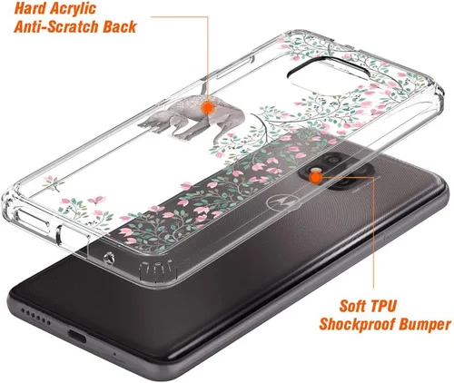 Miniatura 7 de Funda transparente para Motorola Moto G Power (2021) [No para Moto G Power 2020] [Elephant]