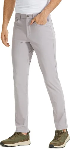 CRZ YOGA Pantalones de golf cómodos para todo el día para hombre con 5 bolsillos, 303234 pulgadas, de secado rápido, ligeros, casuales, para trabajo