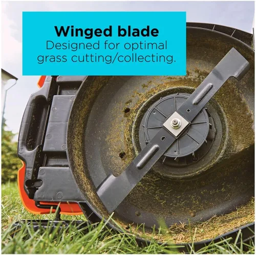 Miniatura 3 de BLACK+DECKER Cortacésped eléctrico con cable, 13 amperios, plataforma de corte de 20 pulgadas, ajuste de altura de 6 ajustes, almacenamiento