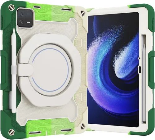 Miniatura 18 de Funda para Xiaomi Pad 5 de 11.0 pulgadas, PC + silicona de 3 capas Combo Armor Heavy Duty Cubierta a prueba de golpes para Xiaomi Pad 5 Pro 5G