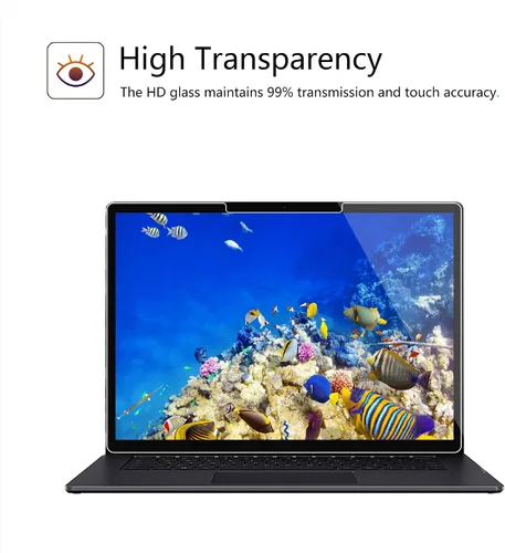 Miniatura 3 de Megoo - Protector de pantalla para laptop Microsoft Surface 8/7 de 13.8 pulgadas (2026/2024), película protectora de vidrio templado ArmorShield