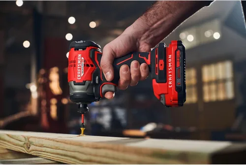 Miniatura 11 de CRAFTSMAN Destornillador de impacto inalámbrico V20, 1/4 de pulgada, batería y cargador incluidos (CMCF813C2)