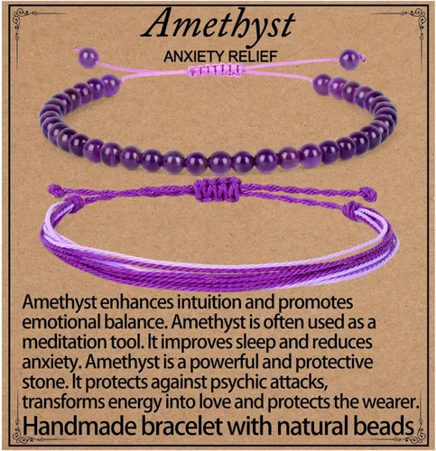 Miniatura 73 de LPBeads Pulsera de piedra natural hecha a mano de tamaño ajustable