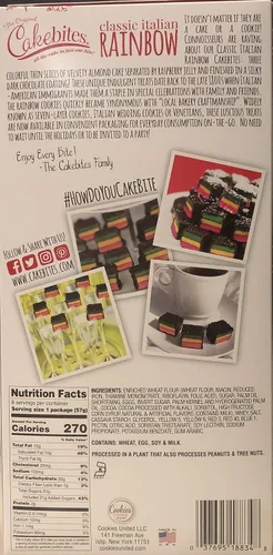 Miniatura 3 de The Original Cakebites Classic Italian Rainbow 8 paquetes Grab & Go