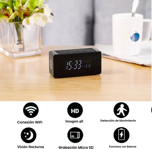 Miniatura 2 de Mini cámara de seguridad inalámbrica WiFi, Full HD 4K/2K/1080P, cámara de vigilancia para seguridad en el hogar, soporte 5G y 2.4G con visión