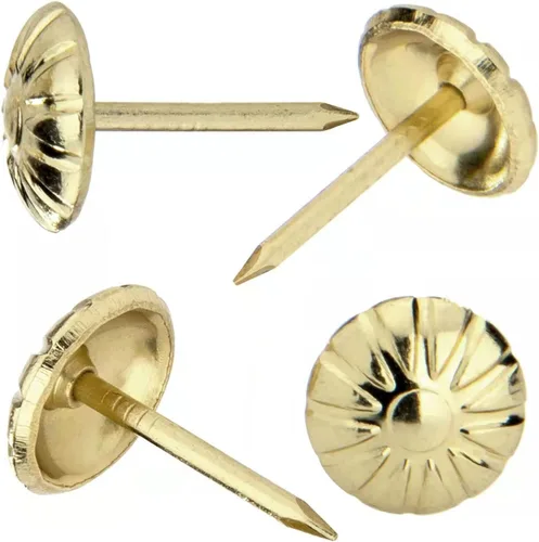 Tachuelas de tapicería para decoración, clavos para tapicería decorativa, clavos de tapicería de 7/16 pulgadas para muebles decorativos de Dorado