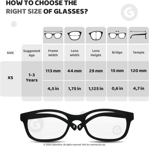 Miniatura 28 de Lentes de marco flexible para niños pequeños, lentes irrompibles para niños de 1 a 3 años, lentes graduados flexibles, marcos de anteojos para niños