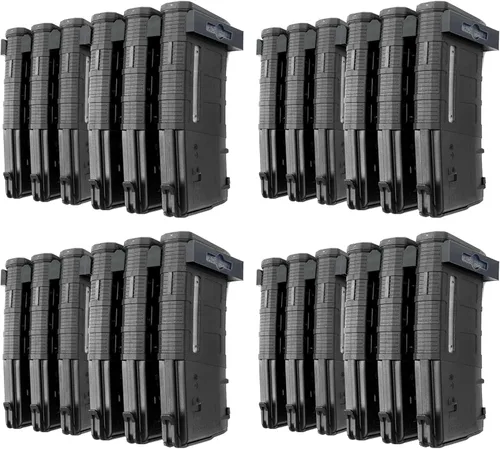 Miniatura 5 de AR-15 PMAG Soporte de pared Exhibidor de revistas Sistema de organización de almacenamiento de pared Diseño único de perfil bajo Garaje de 2