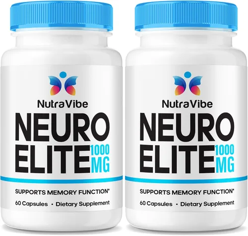 Neuro Elite (2 unidades) - La fórmula natural de apoyo de memoria con una mezcla limpia y potente para apoyar el enfoque nítido, la claridad, la