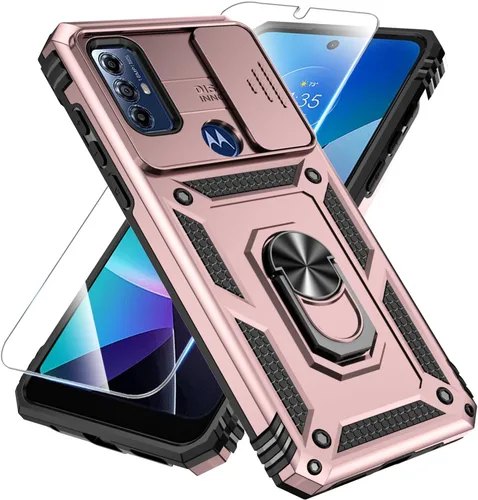 Miniatura 14 de SunStory Funda compatible con Motorola Moto G Play 2023, Moto G Pure, funda Moto G Power 2022 con protector de pantalla HD, cubierta de cámara
