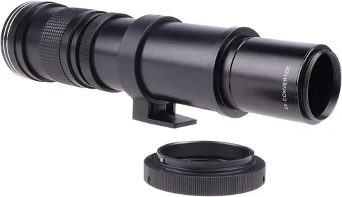 Miniatura 7 de Lente teleobjetivo zoom de 16.535-31.496 in F/8.3-16 con lente teleconvertidor de 2 X y anillo adaptador de montaje T2/T a PK para cámaras K-5 K-7