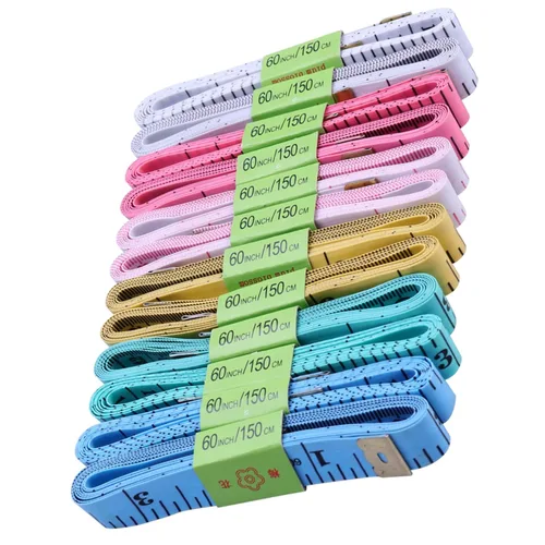 Miniatura 9 de NUOBESTY Juego de 12 piezas de cinta de regla de costura de 4.9 ft, cinta métrica retráctil, modelo de regla de costura, cinta métrica no resistente