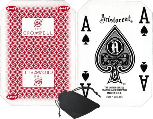 Miniatura 10 de Cyber-Deals Authentic Las Vegas Casino Table-Played Playing Cards – 52 Cards Each, No Jokers – Variety of Casinos & Colors Aliante - White/Blue