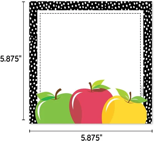 Miniatura 3 de Creative Teaching Press - Tarjetas de manzana, recortes de diseño de 15,24 cm, tiempo de manzana (#11054 Creative Teaching Press)