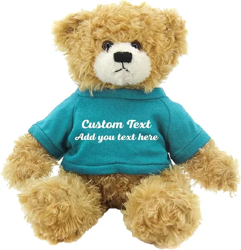 Miniatura 9 de Oso Brandon beige personalizado – Juguete de peluche personalizado de 12 pulgadas – Regalo perfecto de oso personalizado para graduación, San